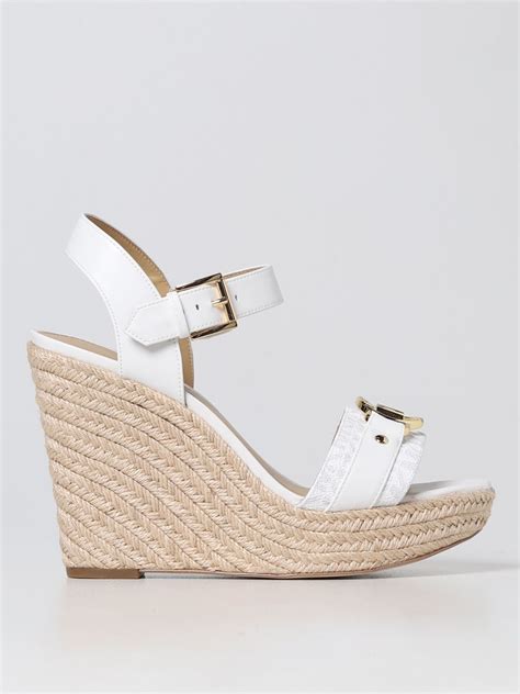 michael kors suede wedges|michael kors white wedge sandals.